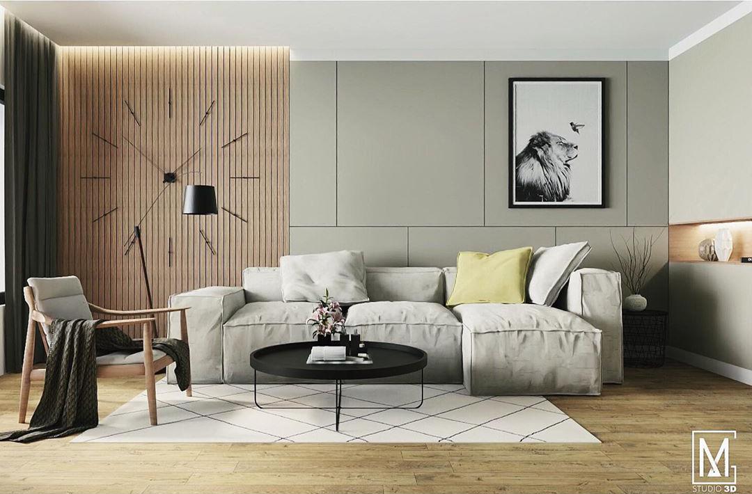Realistic render of a livingroom made with our free interior design software
